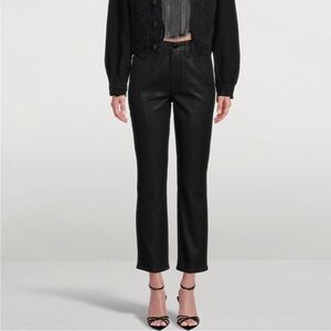 GOOD AMERICAN Good Classic Coated Straight Leg Jeans Size 4/27